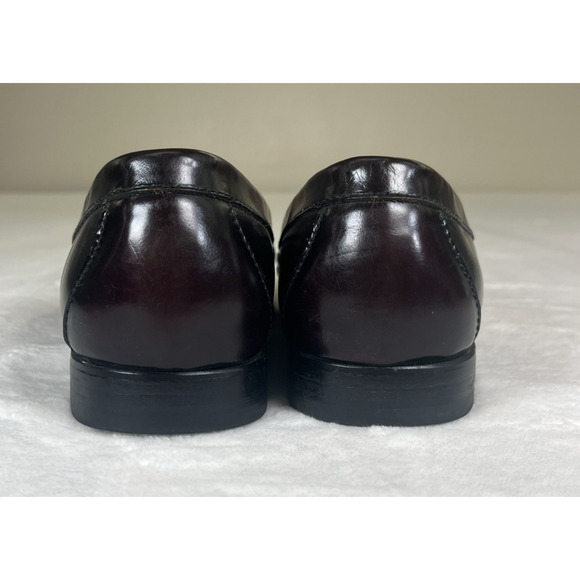Cole Haan Men\'s Burgundy Pinch City Tassel Loafers Size 10E 03507 Bnfts Charity